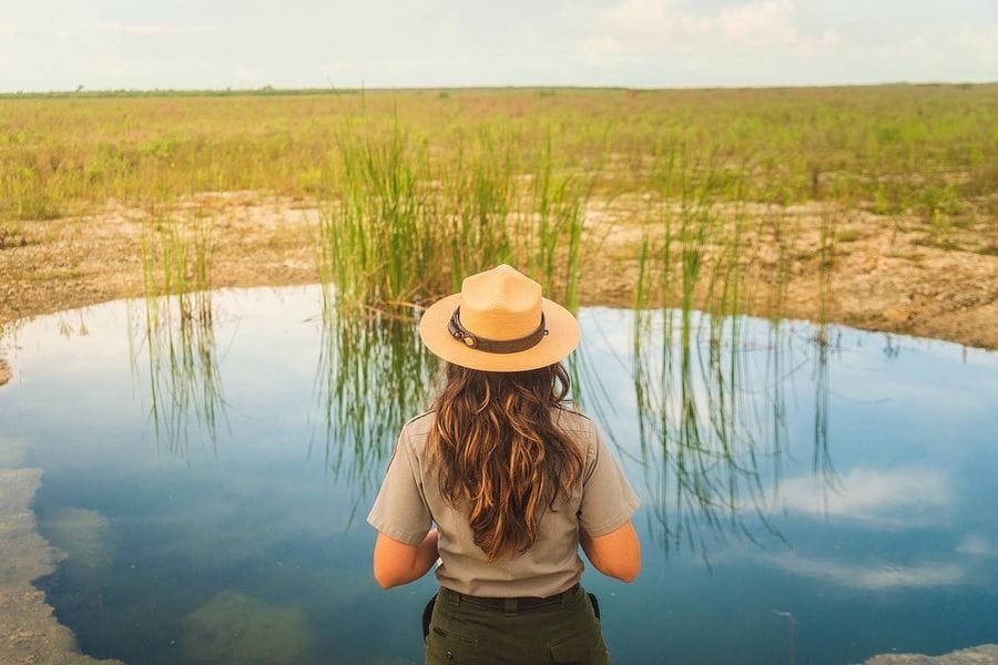 Park ranger in Florida, Everglades National Park